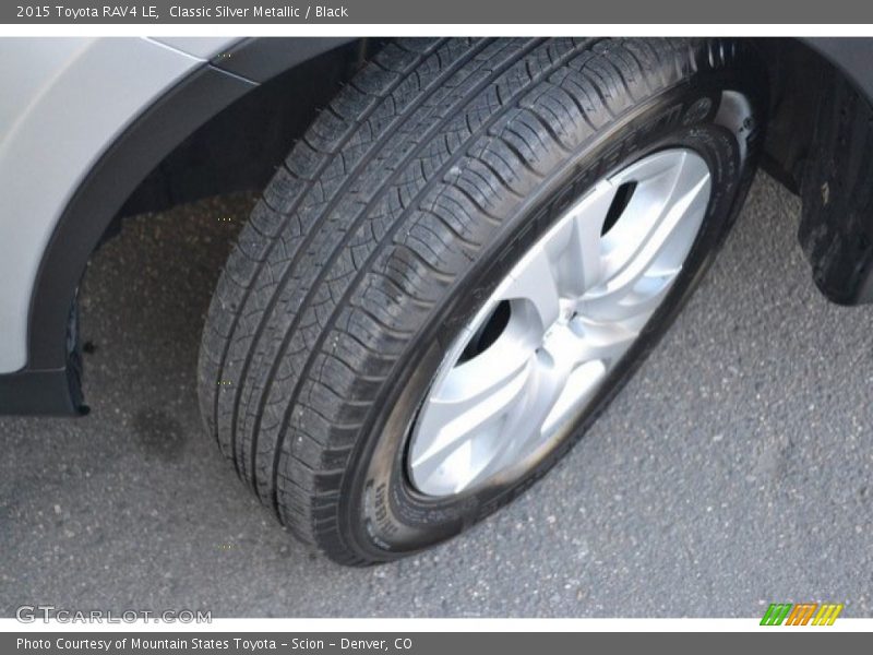 Classic Silver Metallic / Black 2015 Toyota RAV4 LE