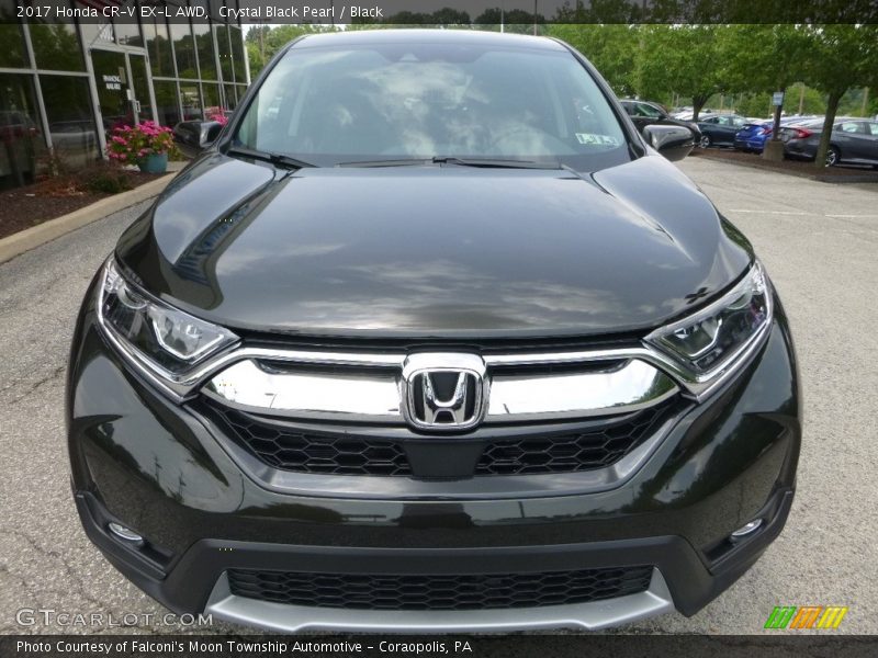 Crystal Black Pearl / Black 2017 Honda CR-V EX-L AWD