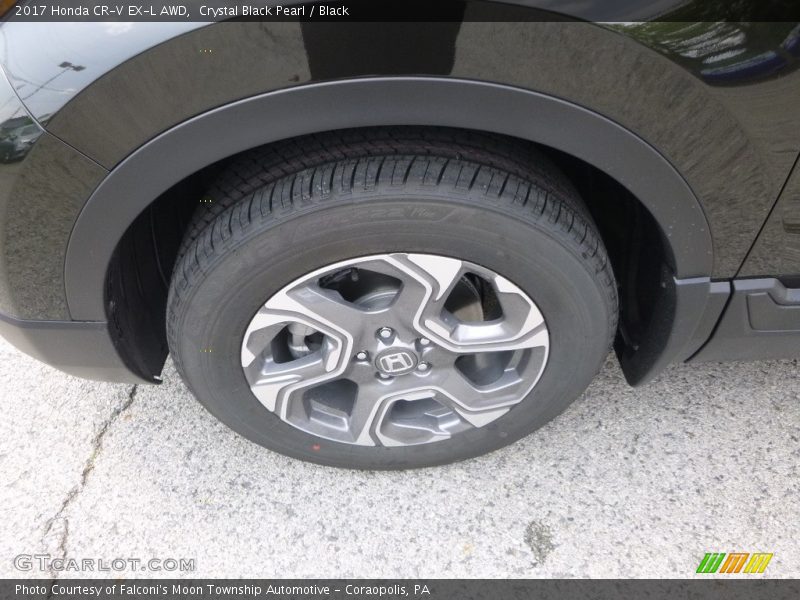 Crystal Black Pearl / Black 2017 Honda CR-V EX-L AWD