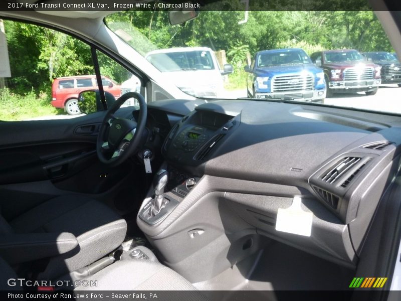 Frozen White / Charcoal Black 2017 Ford Transit Connect XL Van