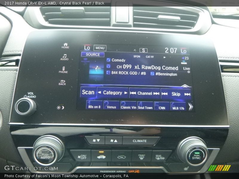 Crystal Black Pearl / Black 2017 Honda CR-V EX-L AWD