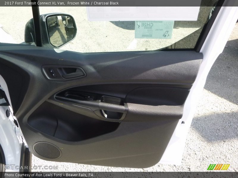 Frozen White / Charcoal Black 2017 Ford Transit Connect XL Van