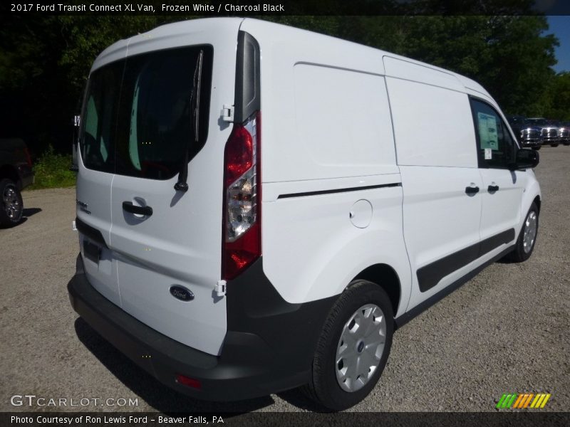 Frozen White / Charcoal Black 2017 Ford Transit Connect XL Van