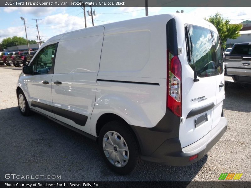 Frozen White / Charcoal Black 2017 Ford Transit Connect XL Van