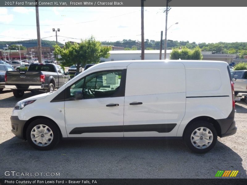 Frozen White / Charcoal Black 2017 Ford Transit Connect XL Van