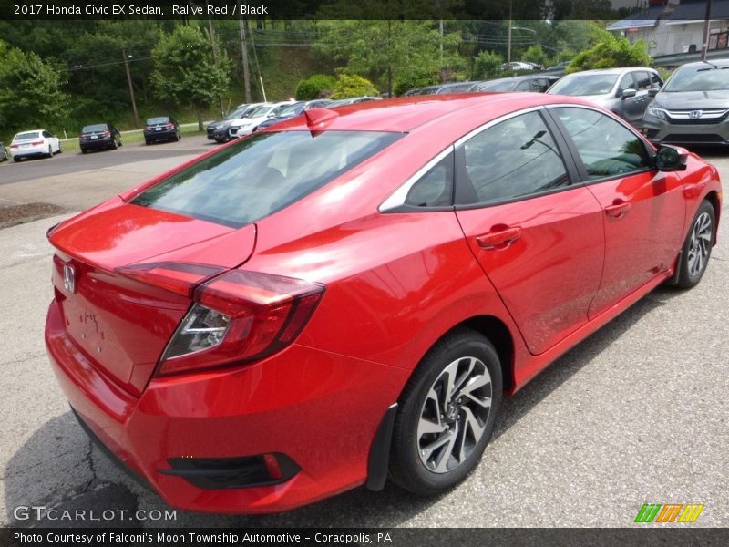 Rallye Red / Black 2017 Honda Civic EX Sedan