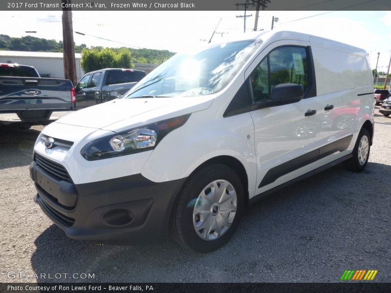 Frozen White / Charcoal Black 2017 Ford Transit Connect XL Van