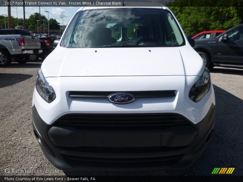 Frozen White / Charcoal Black 2017 Ford Transit Connect XL Van