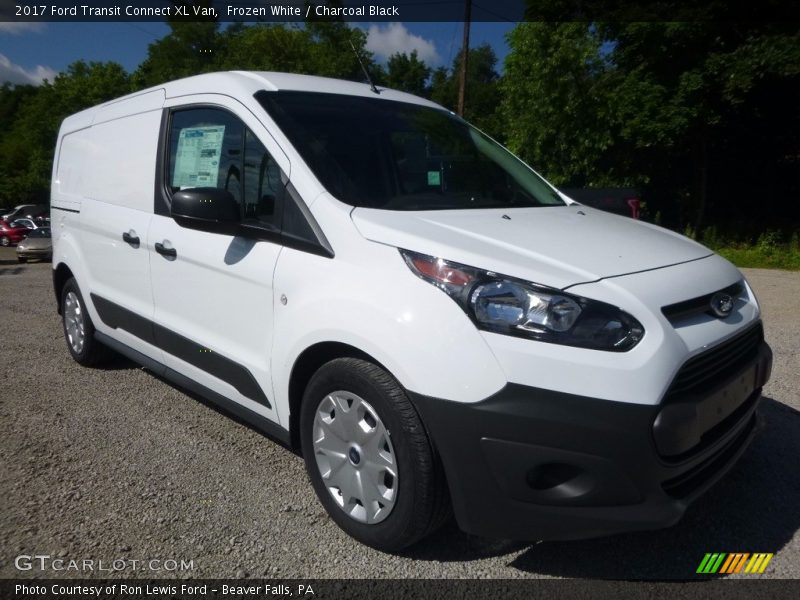 Frozen White / Charcoal Black 2017 Ford Transit Connect XL Van
