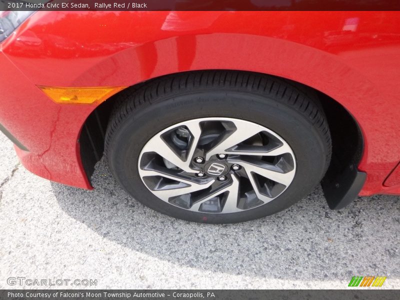 Rallye Red / Black 2017 Honda Civic EX Sedan