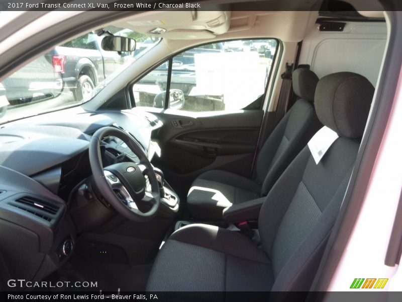 Frozen White / Charcoal Black 2017 Ford Transit Connect XL Van