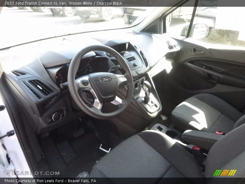 Frozen White / Charcoal Black 2017 Ford Transit Connect XL Van