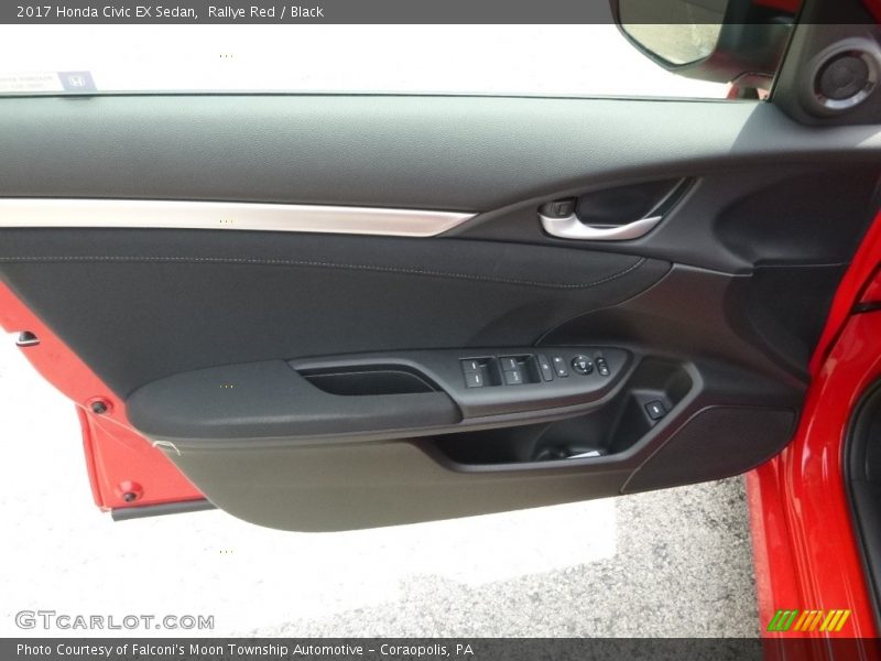 Rallye Red / Black 2017 Honda Civic EX Sedan
