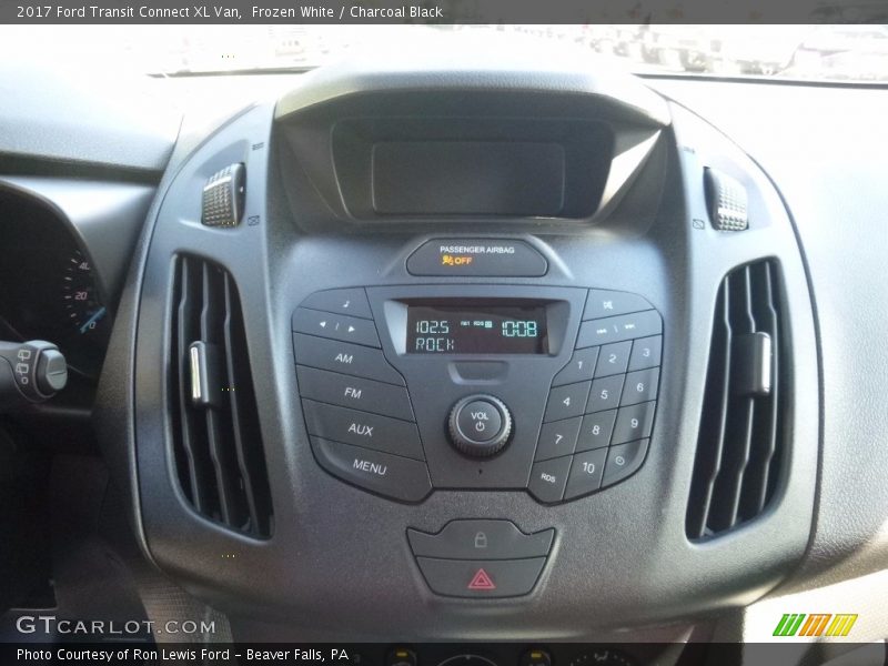 Frozen White / Charcoal Black 2017 Ford Transit Connect XL Van