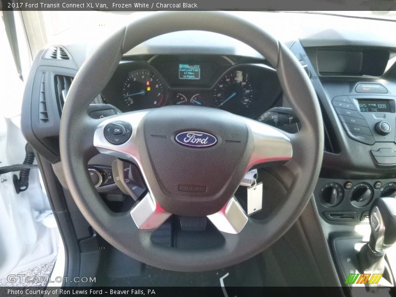 Frozen White / Charcoal Black 2017 Ford Transit Connect XL Van