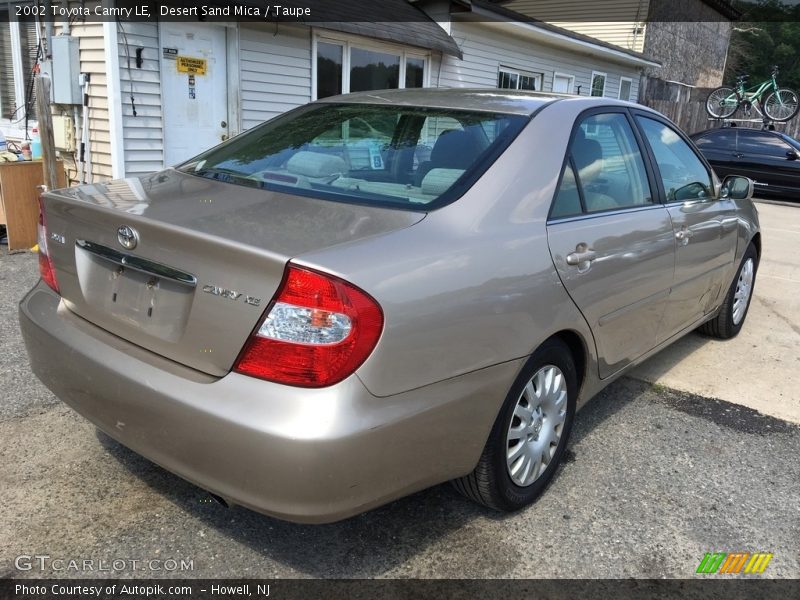 Desert Sand Mica / Taupe 2002 Toyota Camry LE