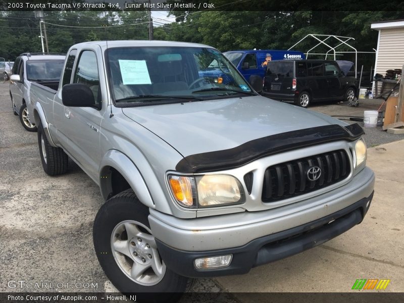 Lunar Mist Silver Metallic / Oak 2003 Toyota Tacoma V6 Xtracab 4x4