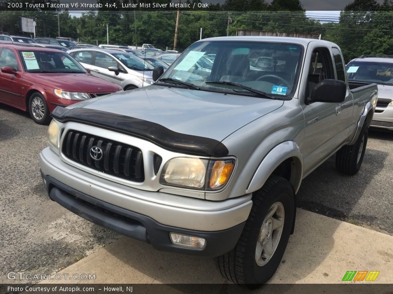 Lunar Mist Silver Metallic / Oak 2003 Toyota Tacoma V6 Xtracab 4x4