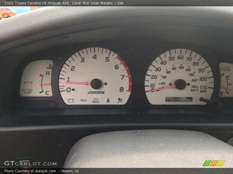 Lunar Mist Silver Metallic / Oak 2003 Toyota Tacoma V6 Xtracab 4x4