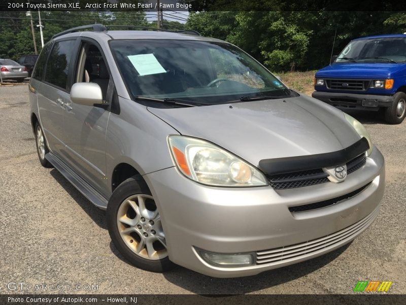 Arctic Frost White Pearl / Fawn Beige 2004 Toyota Sienna XLE