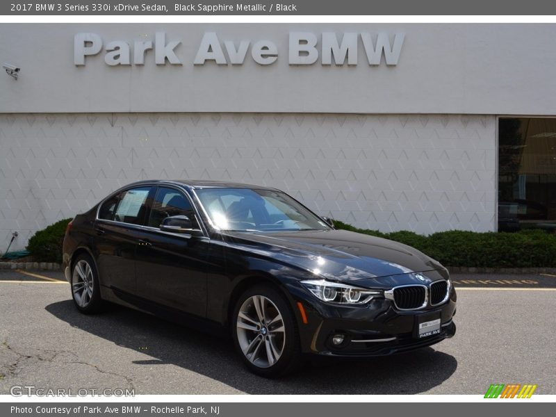 Black Sapphire Metallic / Black 2017 BMW 3 Series 330i xDrive Sedan