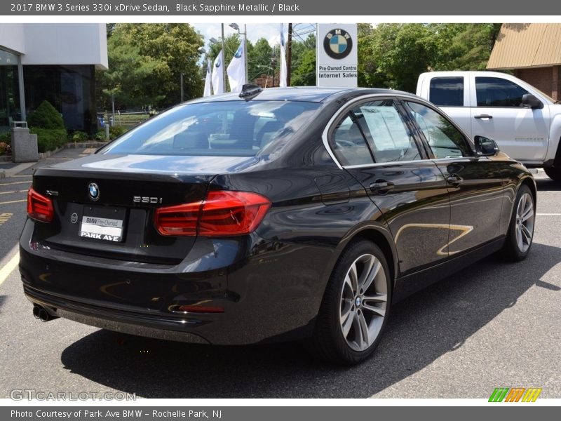 Black Sapphire Metallic / Black 2017 BMW 3 Series 330i xDrive Sedan