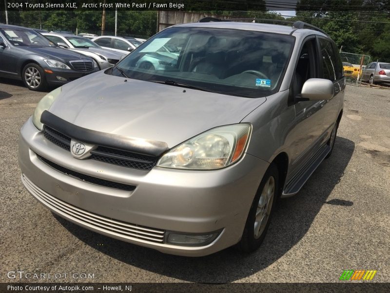 Arctic Frost White Pearl / Fawn Beige 2004 Toyota Sienna XLE