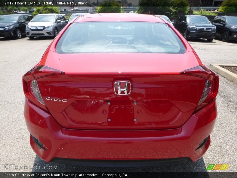 Rallye Red / Black 2017 Honda Civic LX Sedan