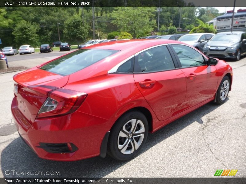 Rallye Red / Black 2017 Honda Civic LX Sedan