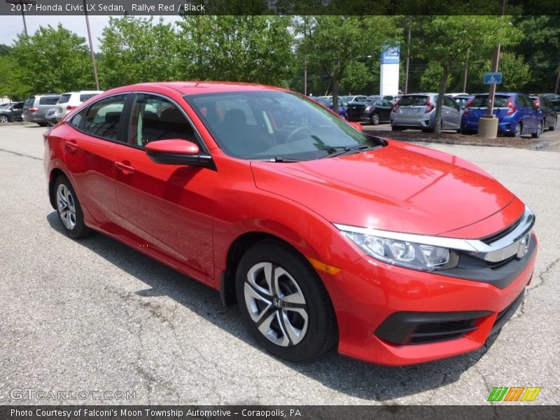 Rallye Red / Black 2017 Honda Civic LX Sedan