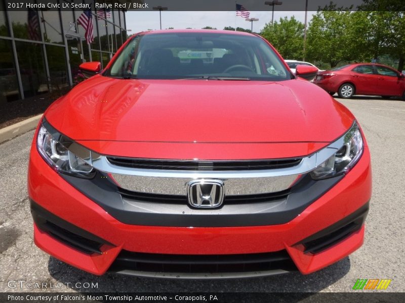 Rallye Red / Black 2017 Honda Civic LX Sedan