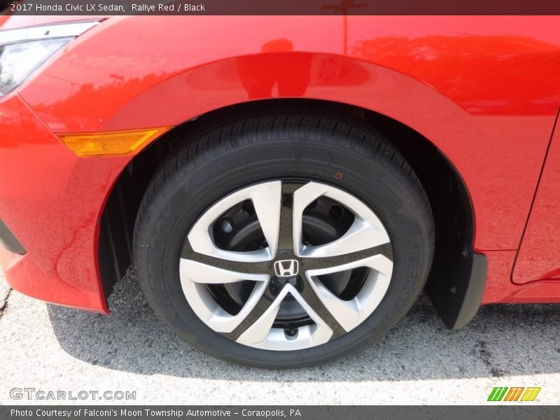 Rallye Red / Black 2017 Honda Civic LX Sedan