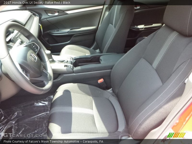 Rallye Red / Black 2017 Honda Civic LX Sedan