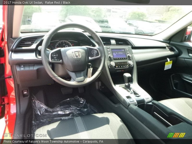 Rallye Red / Black 2017 Honda Civic LX Sedan