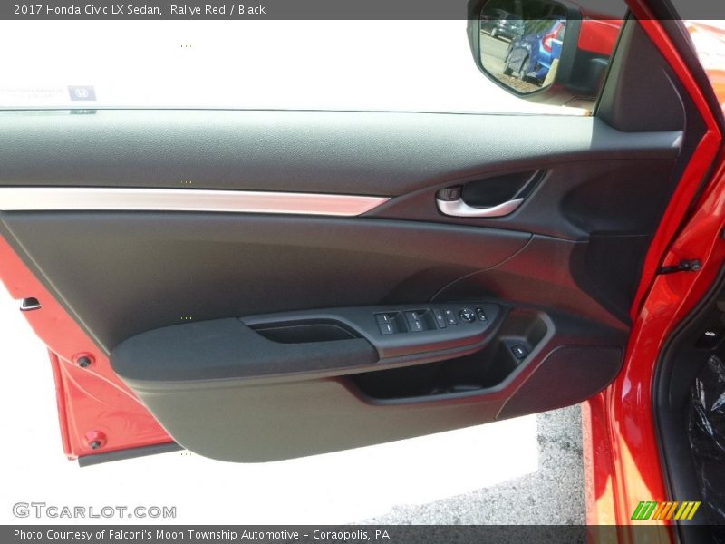 Rallye Red / Black 2017 Honda Civic LX Sedan