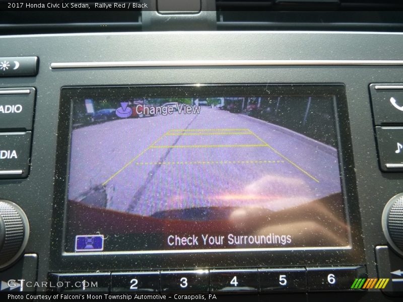 Rallye Red / Black 2017 Honda Civic LX Sedan