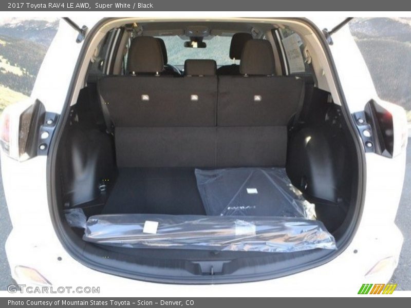 Super White / Black 2017 Toyota RAV4 LE AWD