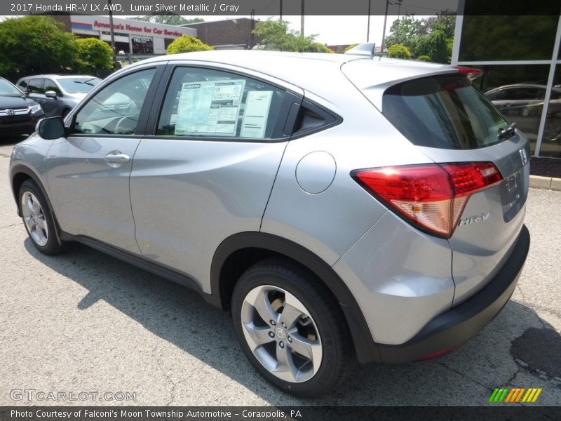 Lunar Silver Metallic / Gray 2017 Honda HR-V LX AWD