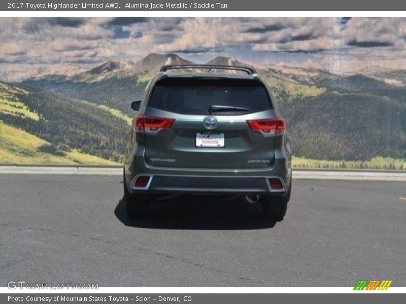 Alumina Jade Metallic / Saddle Tan 2017 Toyota Highlander Limited AWD