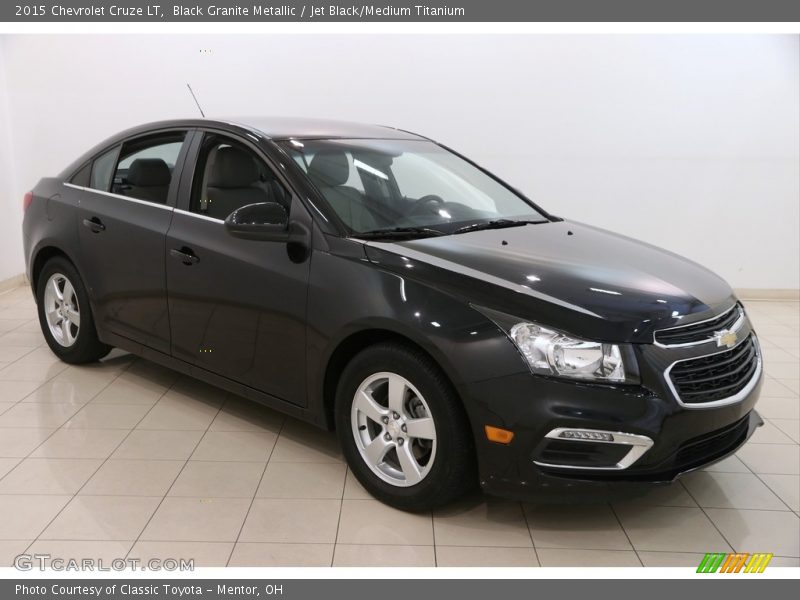 Black Granite Metallic / Jet Black/Medium Titanium 2015 Chevrolet Cruze LT