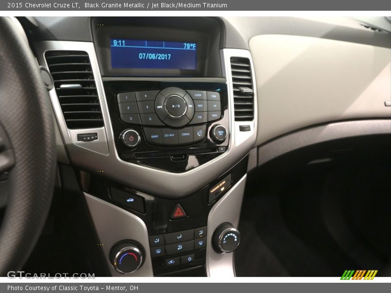 Black Granite Metallic / Jet Black/Medium Titanium 2015 Chevrolet Cruze LT
