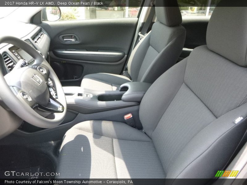 Deep Ocean Pearl / Black 2017 Honda HR-V LX AWD
