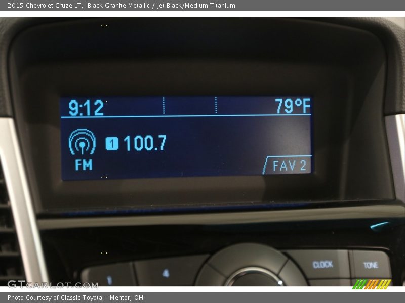 Black Granite Metallic / Jet Black/Medium Titanium 2015 Chevrolet Cruze LT