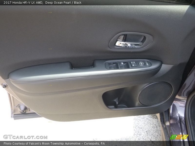 Deep Ocean Pearl / Black 2017 Honda HR-V LX AWD