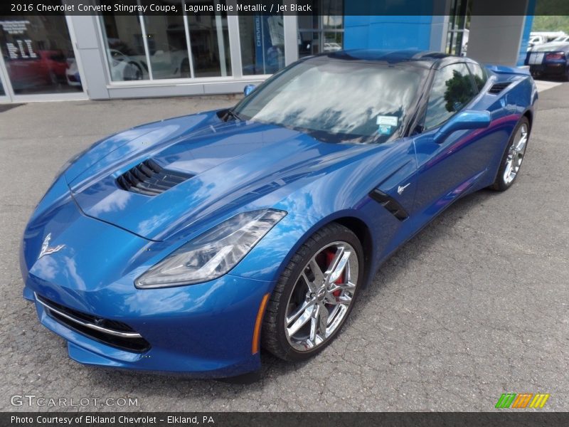 Laguna Blue Metallic / Jet Black 2016 Chevrolet Corvette Stingray Coupe