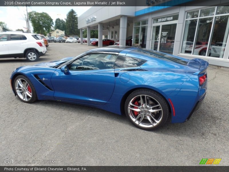 Laguna Blue Metallic / Jet Black 2016 Chevrolet Corvette Stingray Coupe
