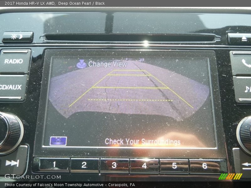 Deep Ocean Pearl / Black 2017 Honda HR-V LX AWD
