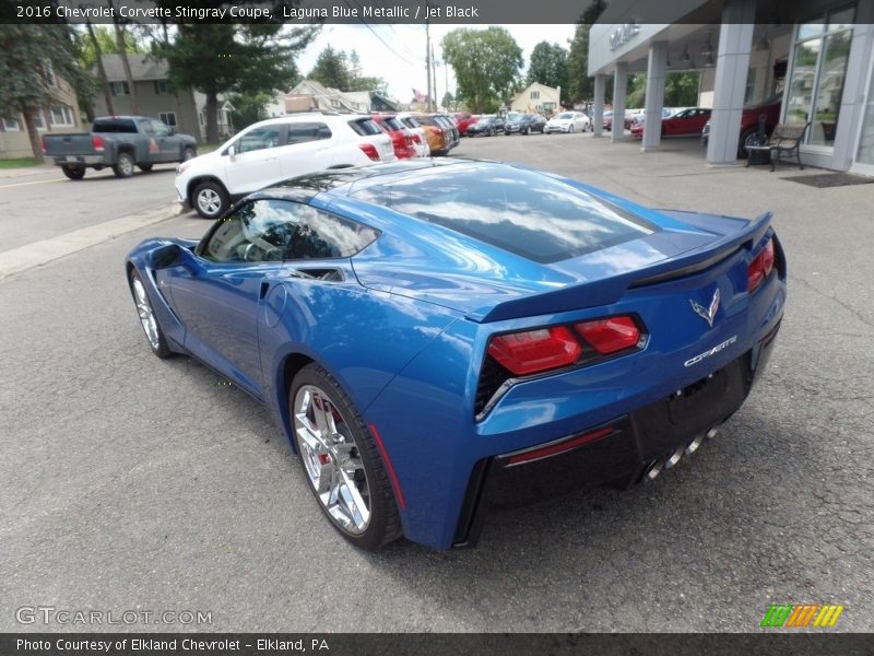 Laguna Blue Metallic / Jet Black 2016 Chevrolet Corvette Stingray Coupe