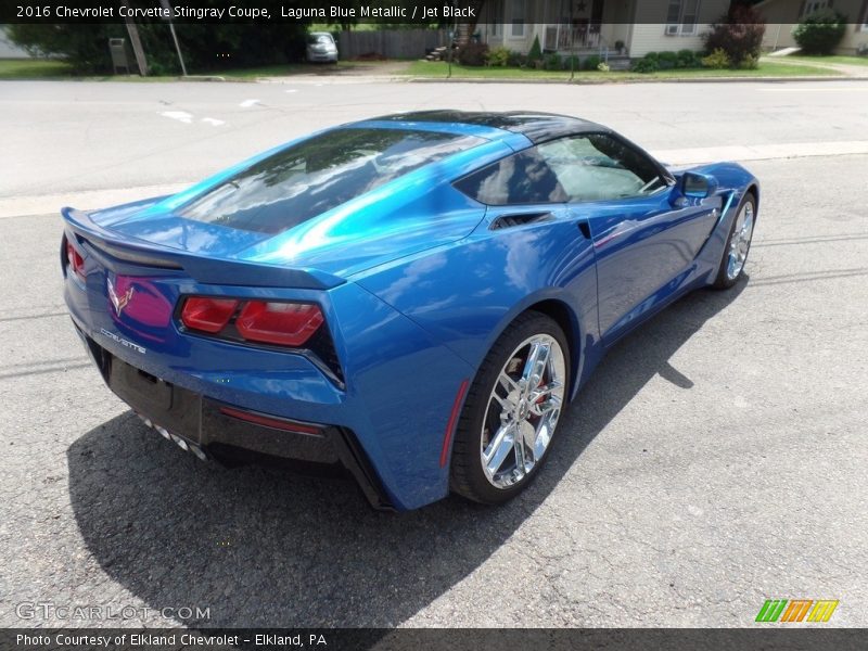 Laguna Blue Metallic / Jet Black 2016 Chevrolet Corvette Stingray Coupe