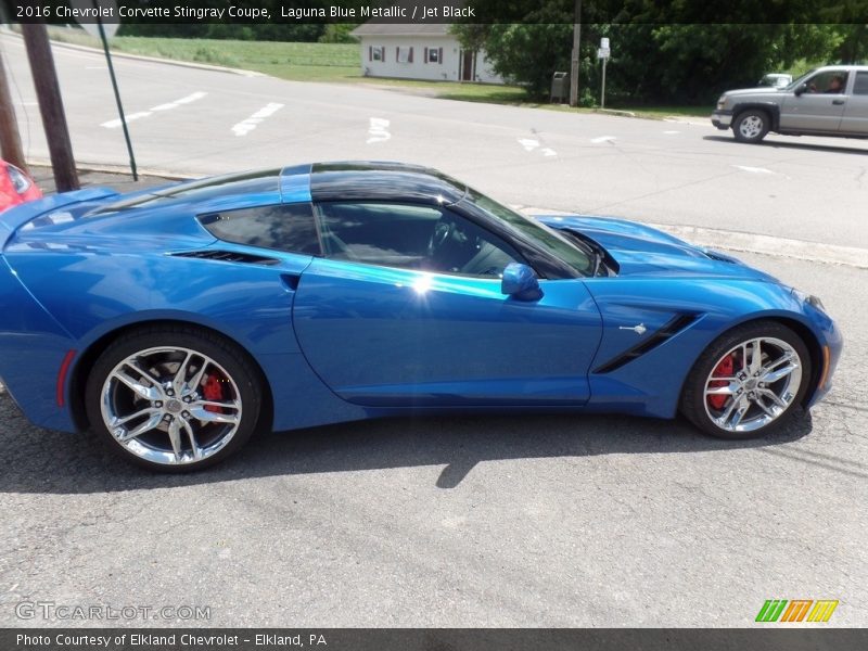 Laguna Blue Metallic / Jet Black 2016 Chevrolet Corvette Stingray Coupe